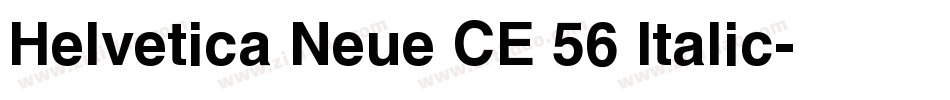 Helvetica Neue CE 56 Italic字体转换